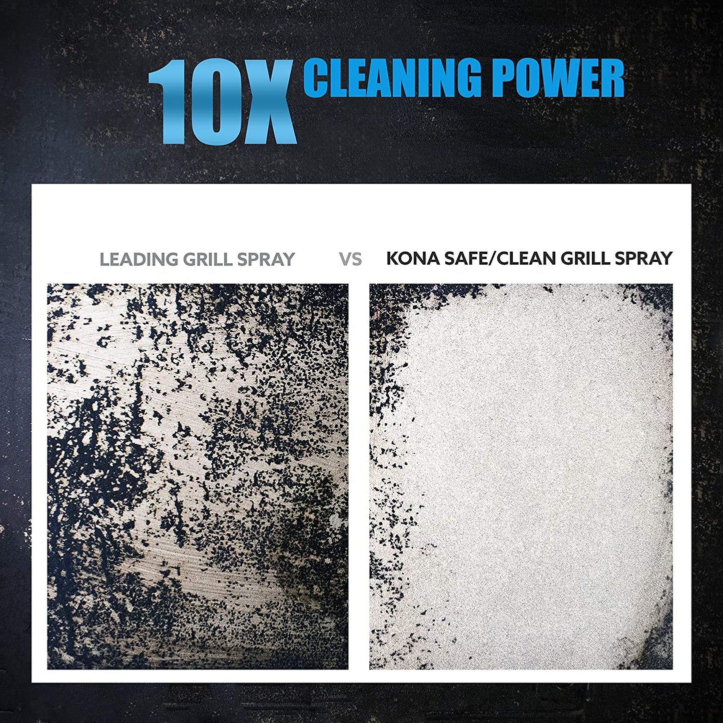 Kona Professional Grade Grill Cleaner for Outdoor BBQ - Heavy Duty, Non-Toxic, Fume-Free Kitchen Degreaser Spray, Eco-Friendly BBQ Degreaser - 23oz