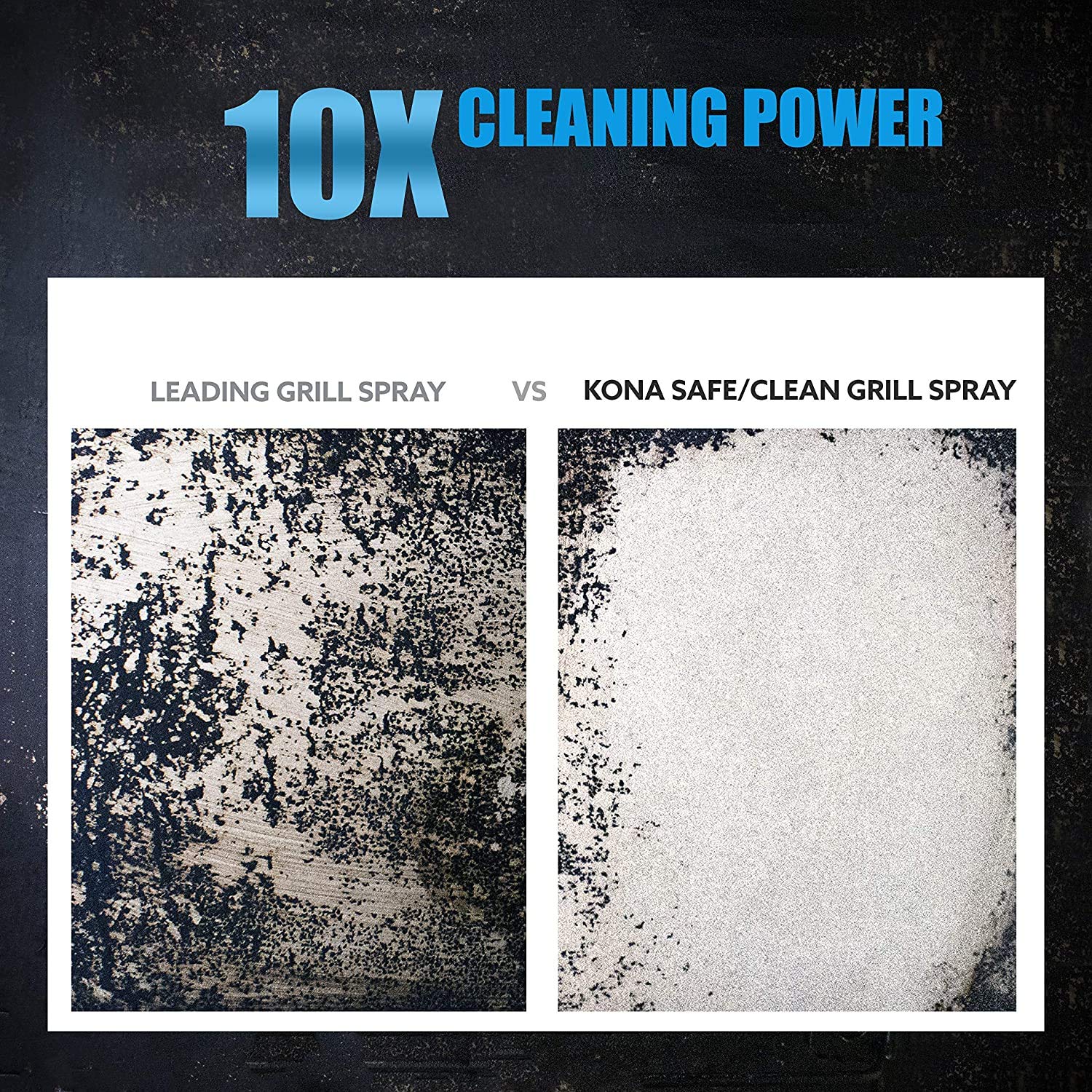 Kona Professional Grade Grill Cleaner for Outdoor BBQ - Heavy Duty, Non-Toxic, Fume-Free Kitchen Degreaser Spray, Eco-Friendly BBQ Degreaser - 23oz