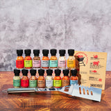 Smokehouse by Thoughtfully, Grilling Spices BBQ Set, Includes BBQ Spatula, Magnet and 15 Flavorful Seasoning and Rubs - Great Gift for Holiday, Men