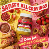 Strawtella: Dubai Dip with Hazelnut Cream & Crunchy Strawberries