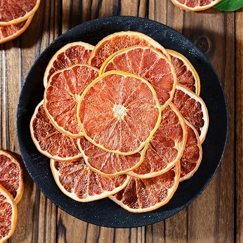 Dried Grapefruit Slices, 8.82oz/250g,Dehydrated fruit for Cocktails garnish, 100% Natural Fruit No Additives No Sugar Added,For Crafts, Cake