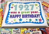 RETRO CANDY YUM ~ 1927 99th Birthday Gift Box of Nostalgic Retro Candy from Childhood for 99 Year Old Man or Woman Born 1927