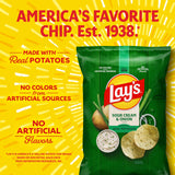 Lay's Sour Cream & Onion Flavor, 7.75 Oz