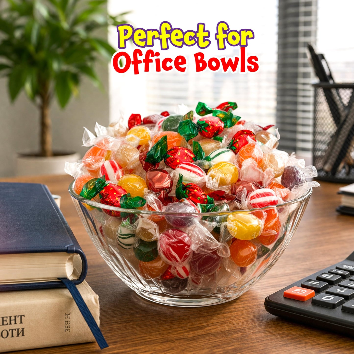 Old Fashioned Hard Candy Assortment - 2 Pound Bag - Hard Candy Individually Wrapped - Peppermint, Strawberry, Cinnamon, Butterscotch, and Fruit