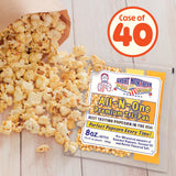 Movie Theater Style 40-Count Popcorn Packs - Pre-Measured 8-Ounce All-in-One Kernel, Salt, Oil Packets for Popping Machines by Great Northern Popcorn