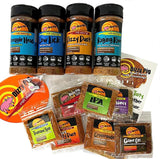 Dizzy Pig Original Classics Seasonings Gift Box | Dizzy Dust All-Purpose BBQ Rub, Cow Lick Texas Style Spicy Beef Rub, Raging River Salmon Rub