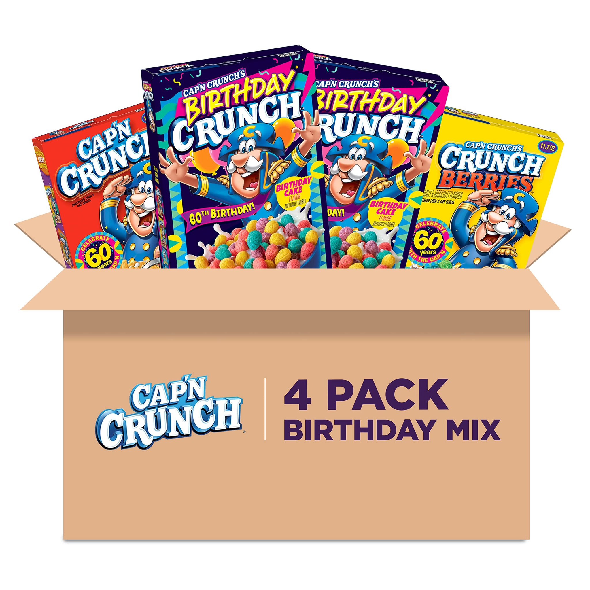 Cap'n Crunch Birthday Mix 42.3oz (4 Pack)
