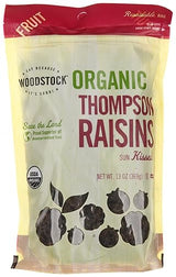 Woodstock Organic Thompson Raisins - Case of 8 - 13 oz.