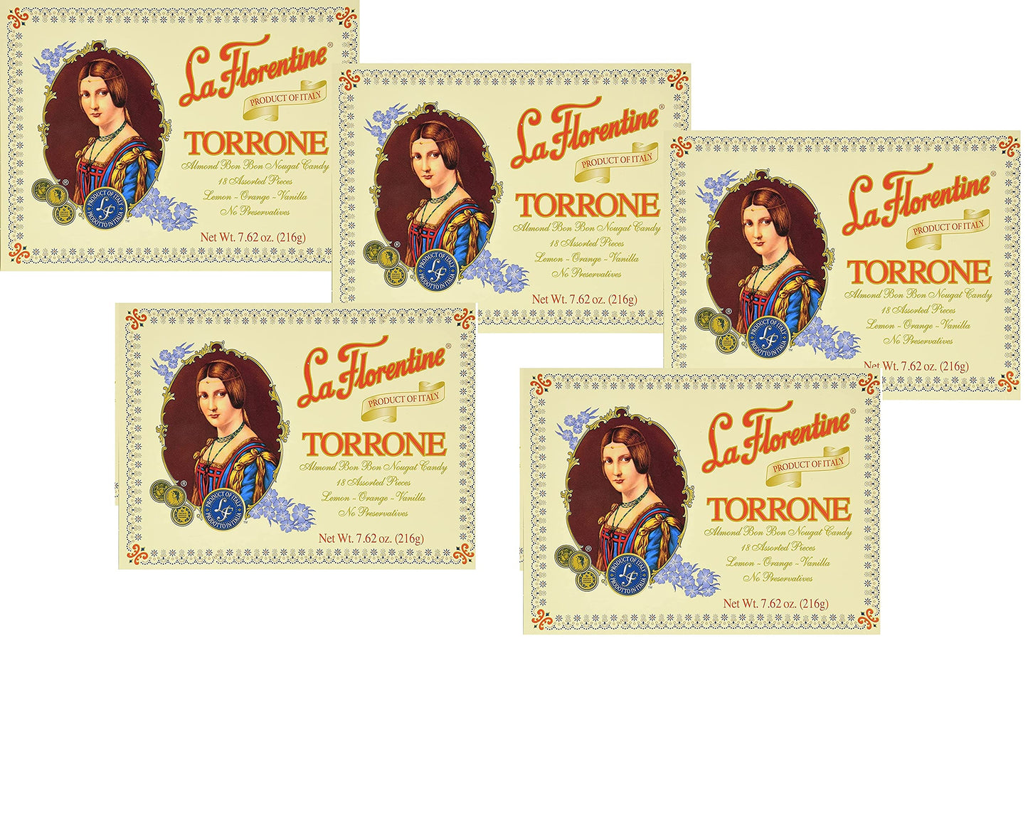 La Florentine Torrone Assortment Box 7.62oz(Five-Pack)