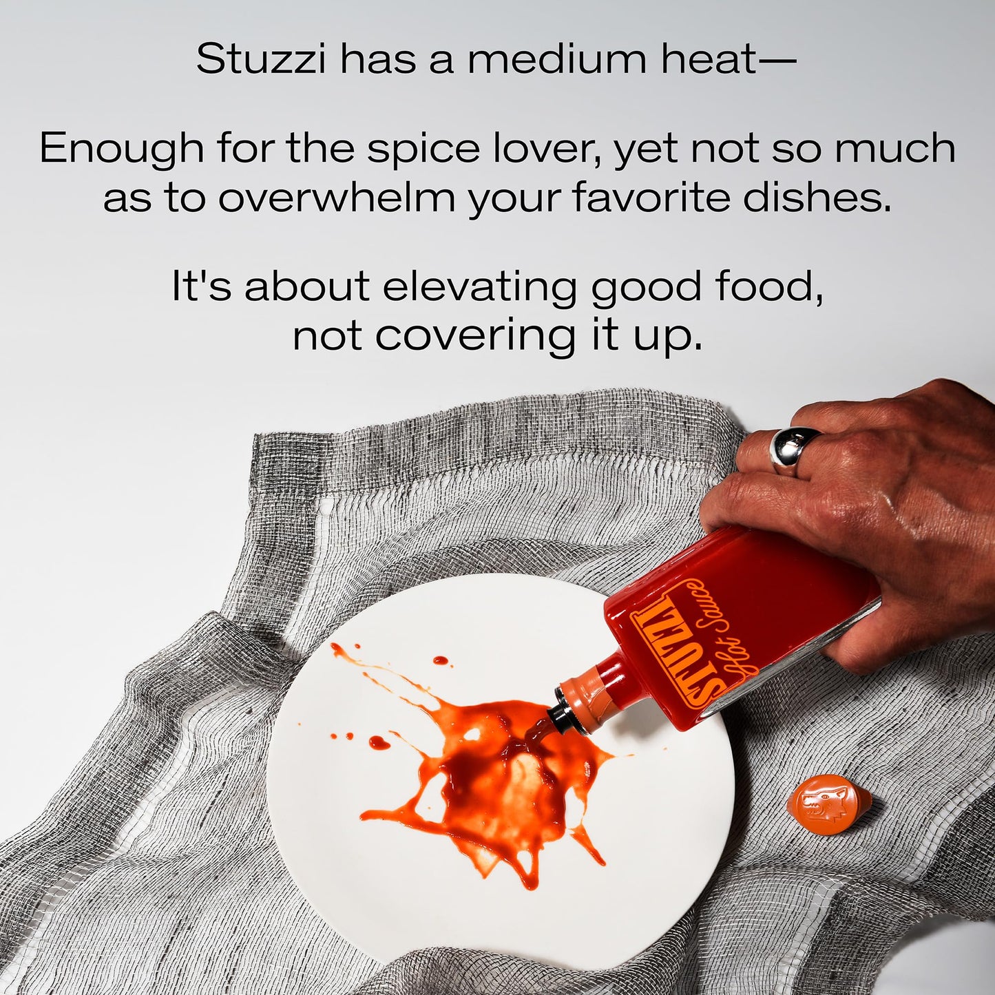 Stuzzi Premium Hot Sauce - Italian Craft Sauce with Dried Calabrian & Fresh Cayenne Peppers 3 Pack (3.4 oz) - All-Natural, Vegan, Gluten-Free