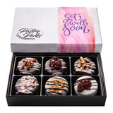 Pastry Perks Get Well Soon Gift Basket, 6 Gourmet Chocolate-Covered Cookies - Thoughtful Treats for Recovery, Men, Women, and Grandma - Food Delivery
