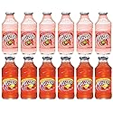 LUV-BOX Variety MISTIC JUICE DRINK pack , pack of 12 , 16 fl oz , Glass bottle , KIWI STRAWBERRY , TROPICAL FRUIT PUNCH