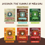 M?la Girl Plant-Based Broth Variety Pack, 6 Single-Serve Vegan Superfood Flavors for Broths, Instant Soup, & Ramen, Gluten Free, Soy Free, No MSG