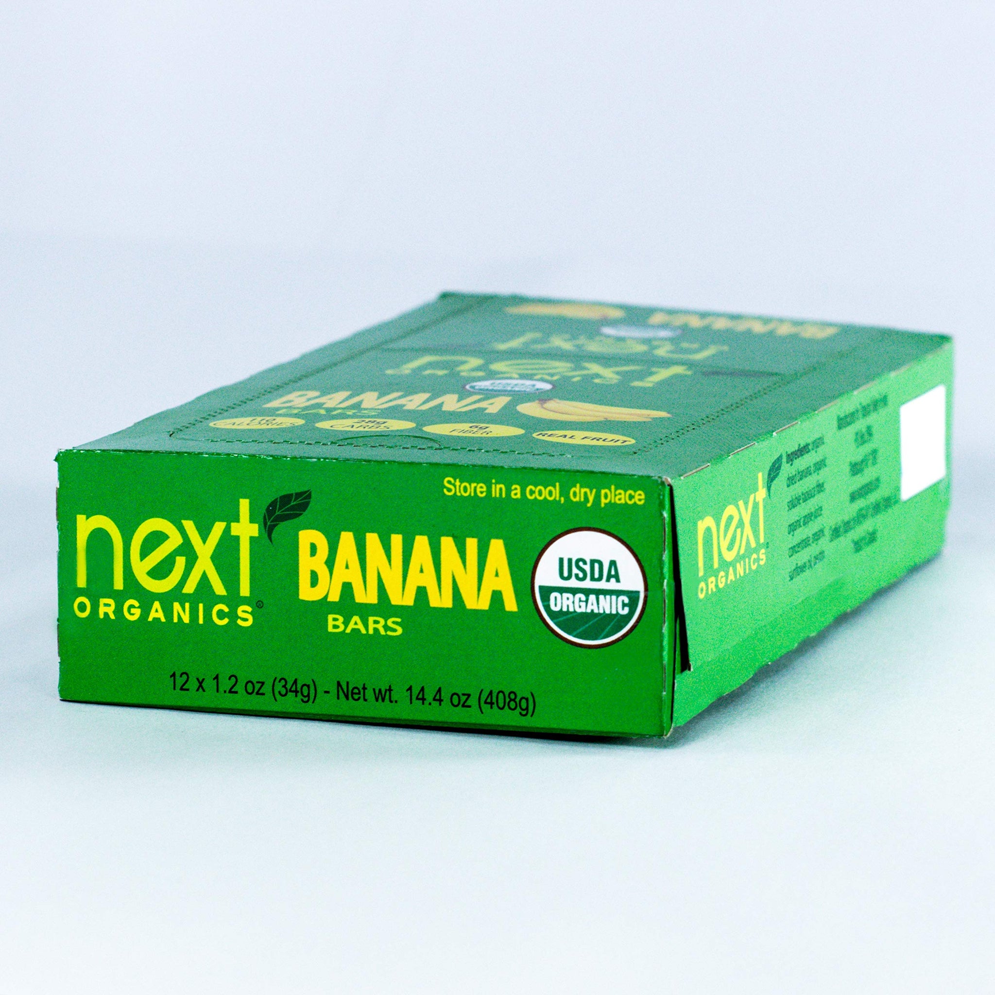 Next Organics Dried Banana Bar, 12 Count