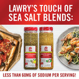 Lawry's Touch of Sea Salt Roasted Garlic Seasoning, 24.5 oz (Pack of 6)