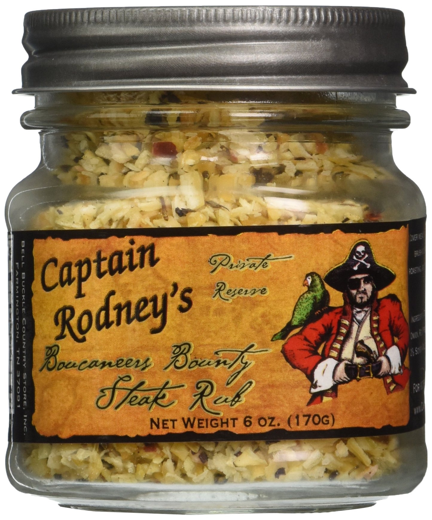 Captain Rodney's Private Reserve Boucaneer's Rub, Bounty Steak, 6.0 Ounce