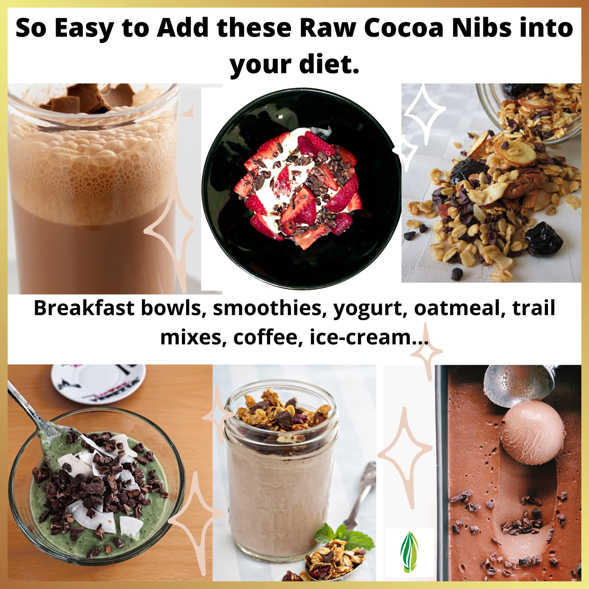 Cacao Nibs Organic - 100% Dark Chocolate Chips - Raw, Unsweetened Cocoa Pieces - 16 Oz - Keto and Vegan Superfood - Healthy Sugar Free Snack or Add to Smoothies or Baking by Pure Natural Miracles