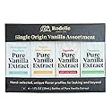 Rodelle Single Origin Vanilla Extract Gift Pack, Made in USA, 4 x 1 Fl Oz.