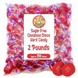 Sugar Free Cinnamon Hard Candy Arcor - 2lb Bulk Bag (Approx. 150 pieces), Individually Wrapped | Premium Sugar Free Cinnamon Candy | Delicious