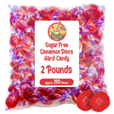 Sugar Free Cinnamon Hard Candy Arcor - 2lb Bulk Bag (Approx. 150 pieces), Individually Wrapped | Premium Sugar Free Cinnamon Candy | Delicious