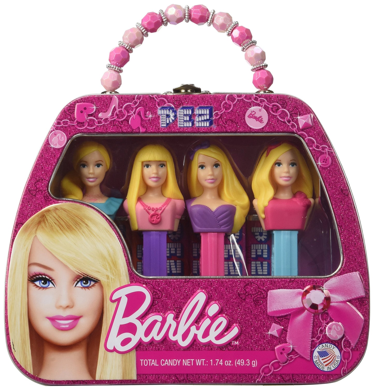 PEZ Gift Tin, Barbie, 1.74 Ounce