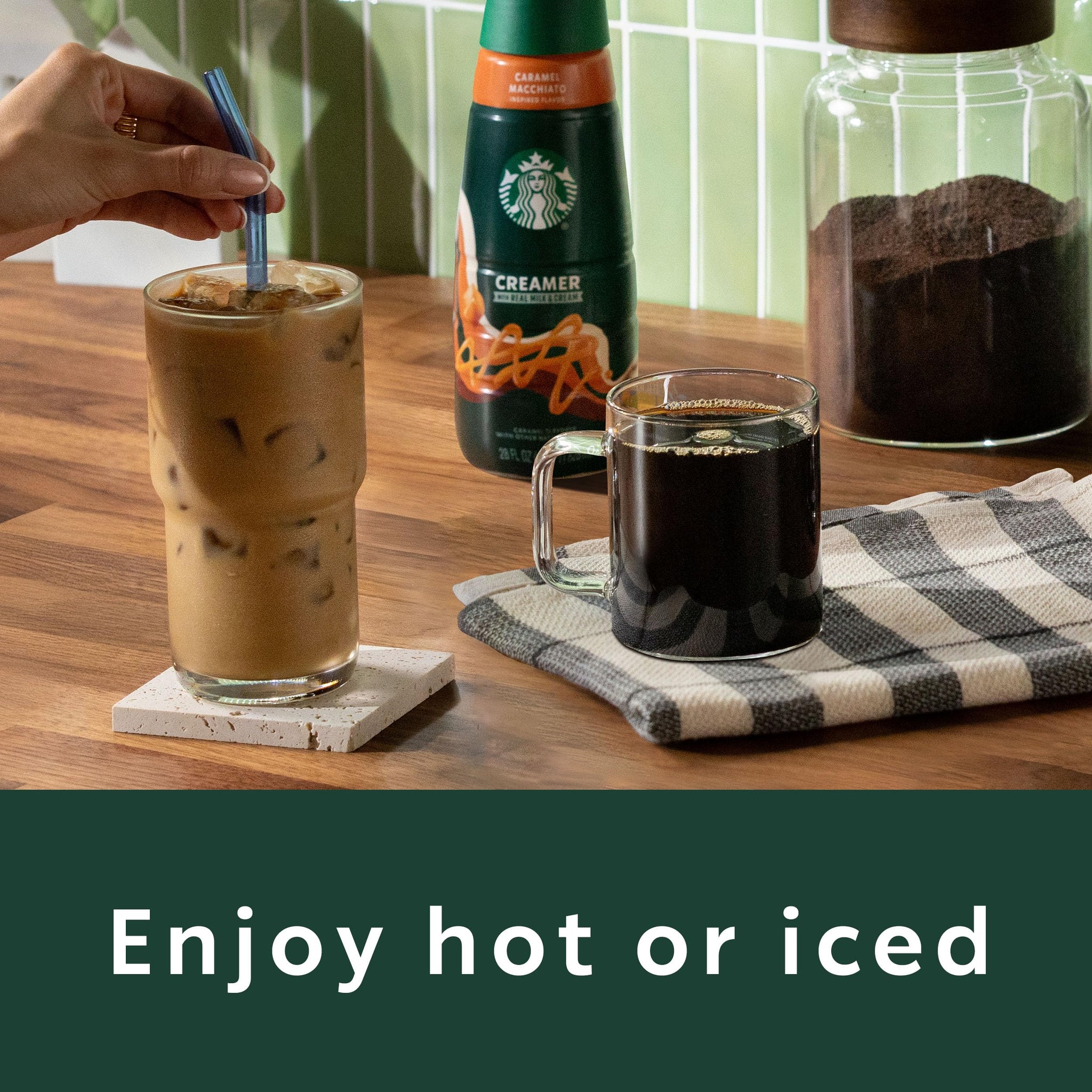 Starbucks K-Cup Coffee Pods, Starbucks Blonde Roast Hot or Iced Coffee, Veranda Blend, 10 Keurig Pods