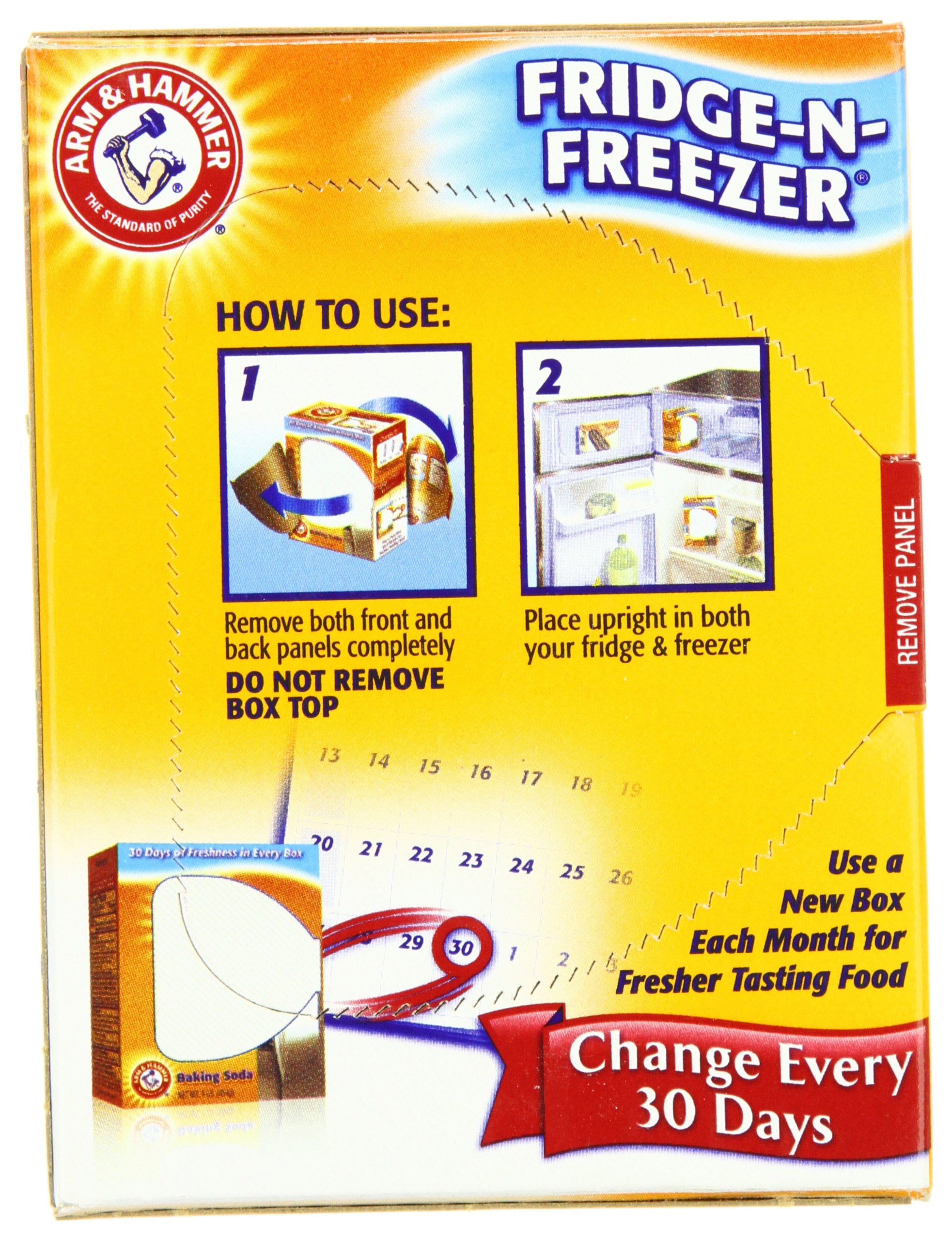 Arm & Hammer Baking Soda Fridge Freezer Package, 16-Ounce Boxes (Pack of 12)