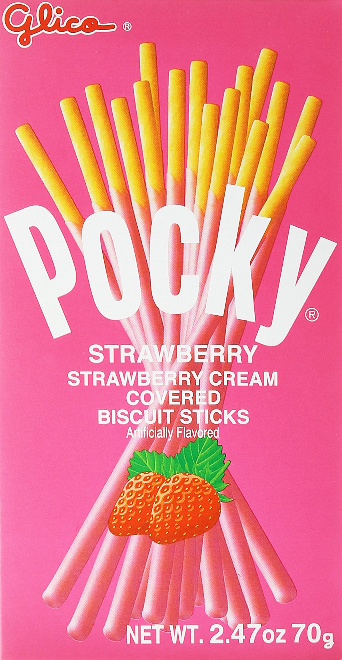 Glico, Strawberry Pocky Sticks, 2.47 oz