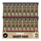 Kodia-k Chewy Granola Bars Variety Pack, 20 Count, Soft Chewy Snack Bars, Made with Whole Grains, Individually Wrapped