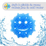 Scrub Daddy Sponge Set - Holiday Shapes - Non Scratch Scrubbers for Dishes and Home, Odor Resistant, Temperature Controlled, Soft in Warm Water, Firm
