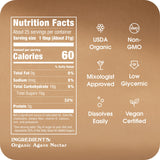 Organic Agave In The Raw Agave Nectar, 18.5 oz., Made With USDA Organic Blue Agave From Mexico, Non-GMO Project Verified, Kosher Vegan and Low Glycemic Index