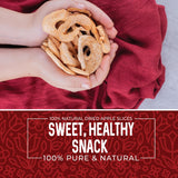 Herbaila Dried Apples 1lb, Apple Slices. Chewy Soft Dried Apples No Sugar Added, Dried Apples Bulk and Dried Apple Slices. Gluten Free Snacks, Dried