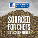 McCormick Culinary Shaker Grind Black Pepper, 5 lb - One 5 Pound Container of Bulk Black Pepper for Restaurant Use, Great on Salads, Meats, Vegetables