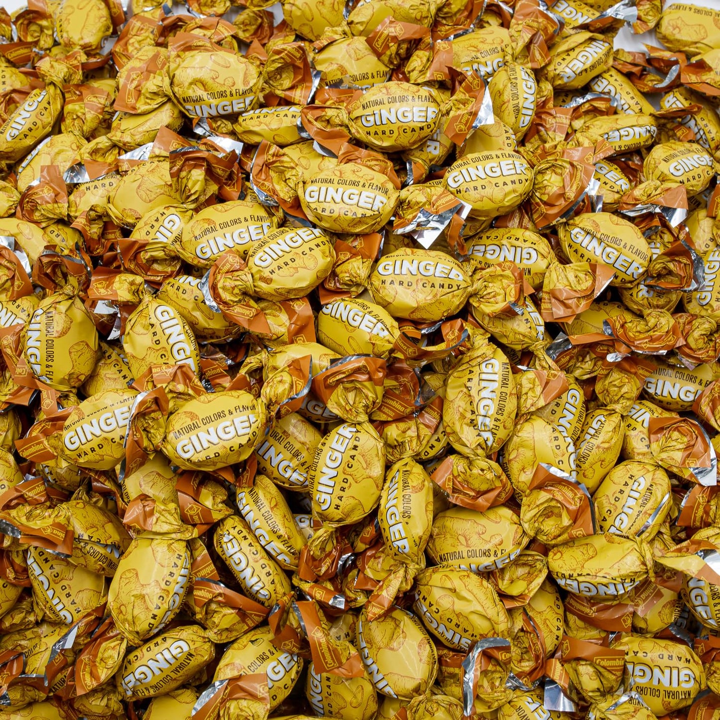 GINGER Candy - 1 LB - Hard Ginger Candy for Nausea Relief - Individually Wrapped (109 Pieces), Gluten Free