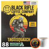 Black Rifle Coffee Company, Single Serve Coffee Pods, Tactisquatch, Dark Roast Coffee Pods, 88 Count