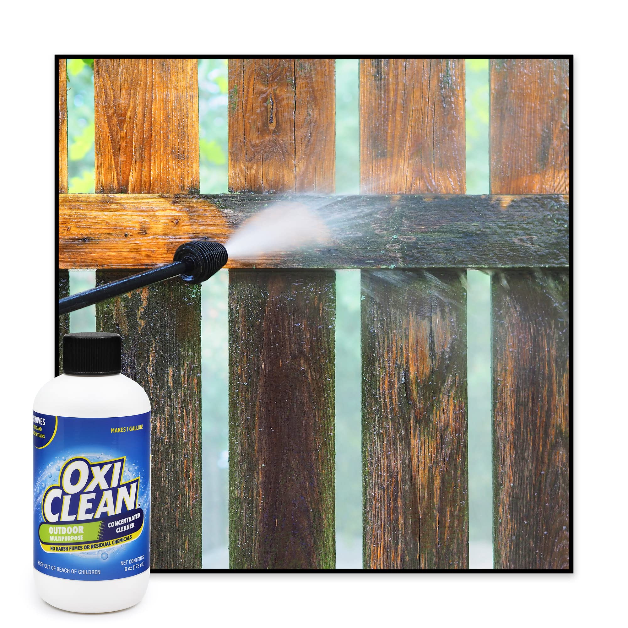 OxiClean - Outdoor Multipurpose Super Concentrated Cleaner - Makes 1 Gallon - Stain Remover - Driveway Cleaner for Concrete - Degreaser for Cement