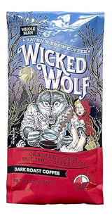 Raven's Brew Coffee Full Bodied Coffee Dark Roast Whole Bean - Wicked Wolf 12oz