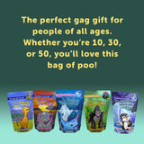 The Original Bag of Poo®, Gorilla Poo (Banana Flavor Cotton Candy) Novelty Poop Gag Gift. Free sticker inside.