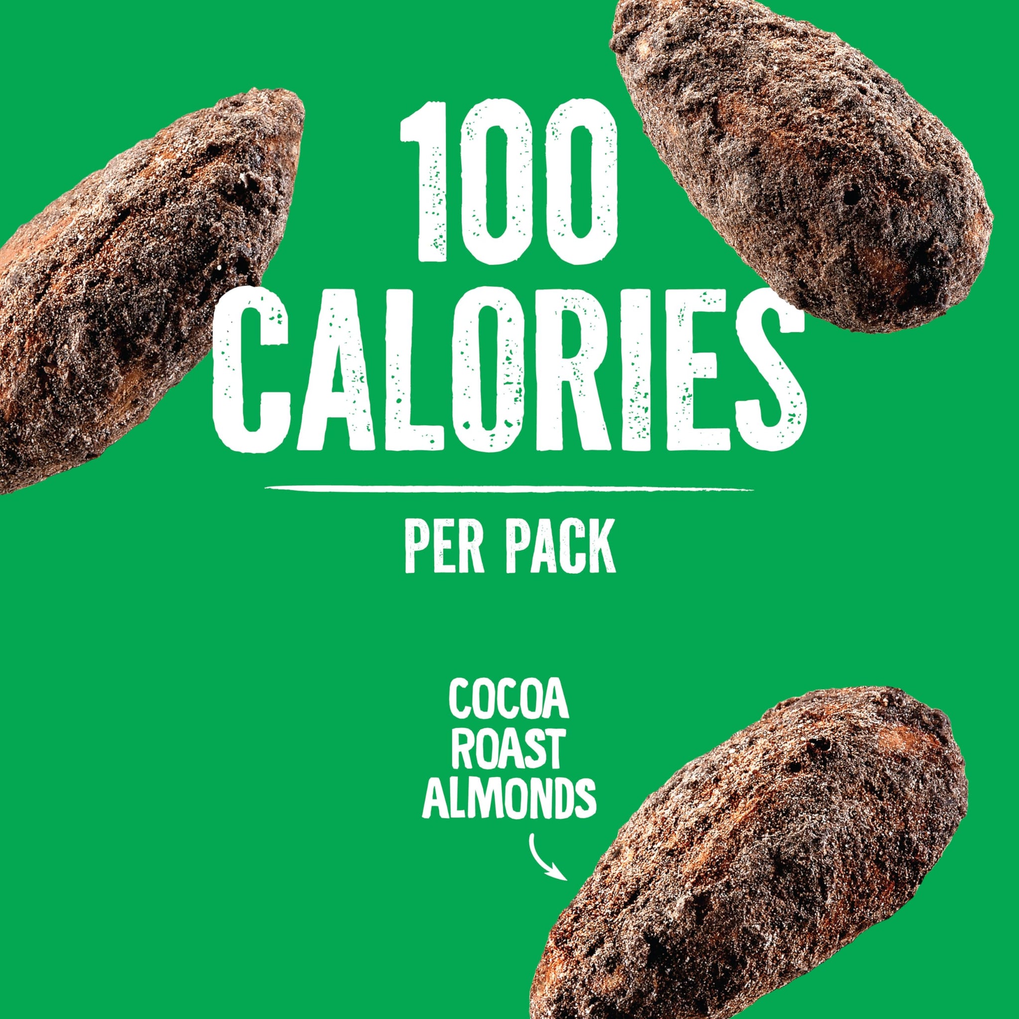 Emerald Nuts Cocoa Roast Almonds 7 Ct (1-Pack), 100-Calorie Individual Packs, Kosher Certified, Non-GMO, Contains No Artificial Preservatives, Flavors