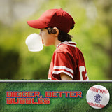 Big League Chew Sour Apple Bubble Gum 3-Pack - 2.12oz Packets - Swingin’ Sour Apple Baseball Gum - Big League Chew Baseball Candy Set for Treats