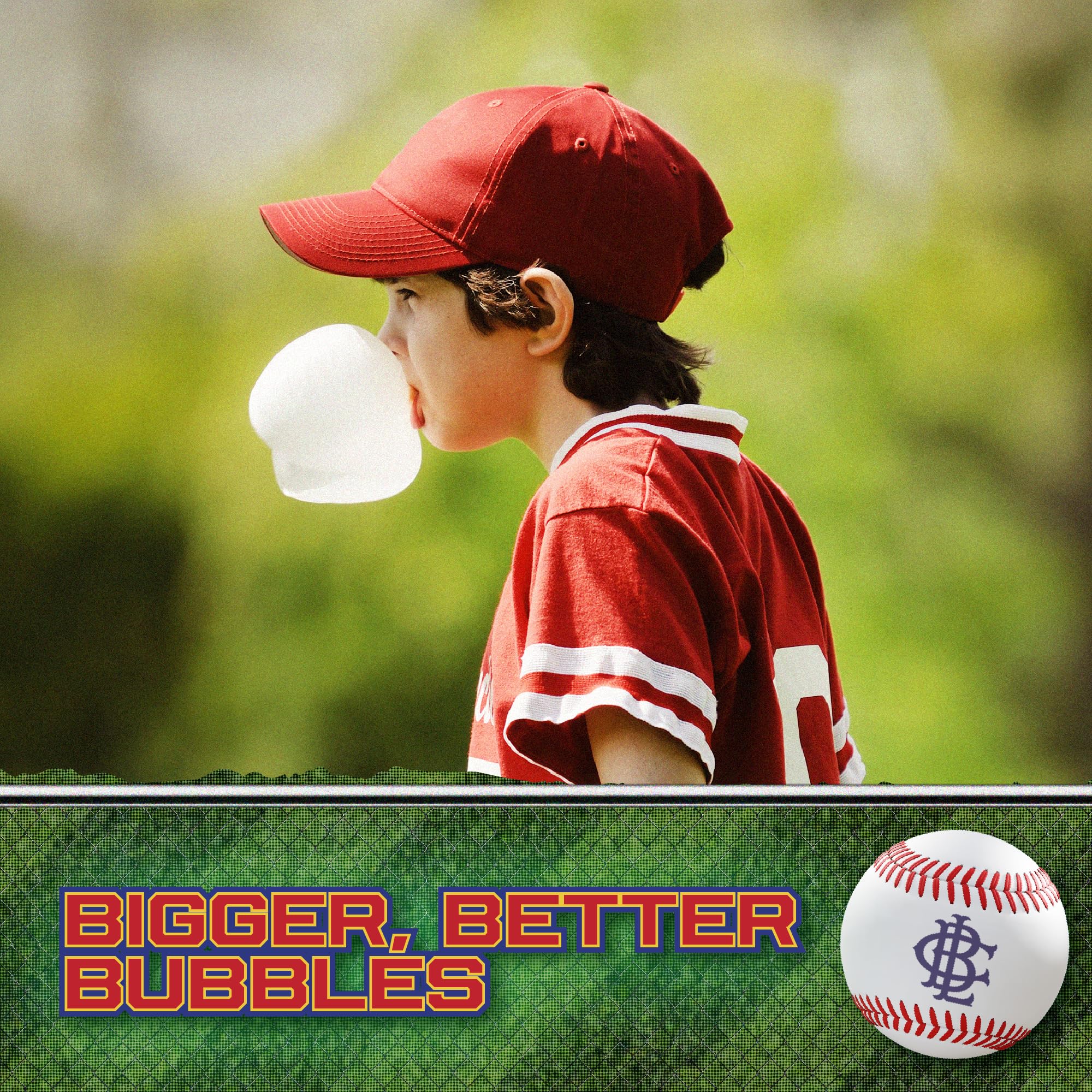 Big League Chew Sour Apple Bubble Gum 3-Pack - 2.12oz Packets - Swingin’ Sour Apple Baseball Gum - Big League Chew Baseball Candy Set for Treats