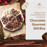 Premium Holiday Chocolate Gift Box -7 Types of Handmade Gourmet Chocolates - Luxury Set of Dairy Free Kosher Artisanal Chocolates - Sweet Treat Gift