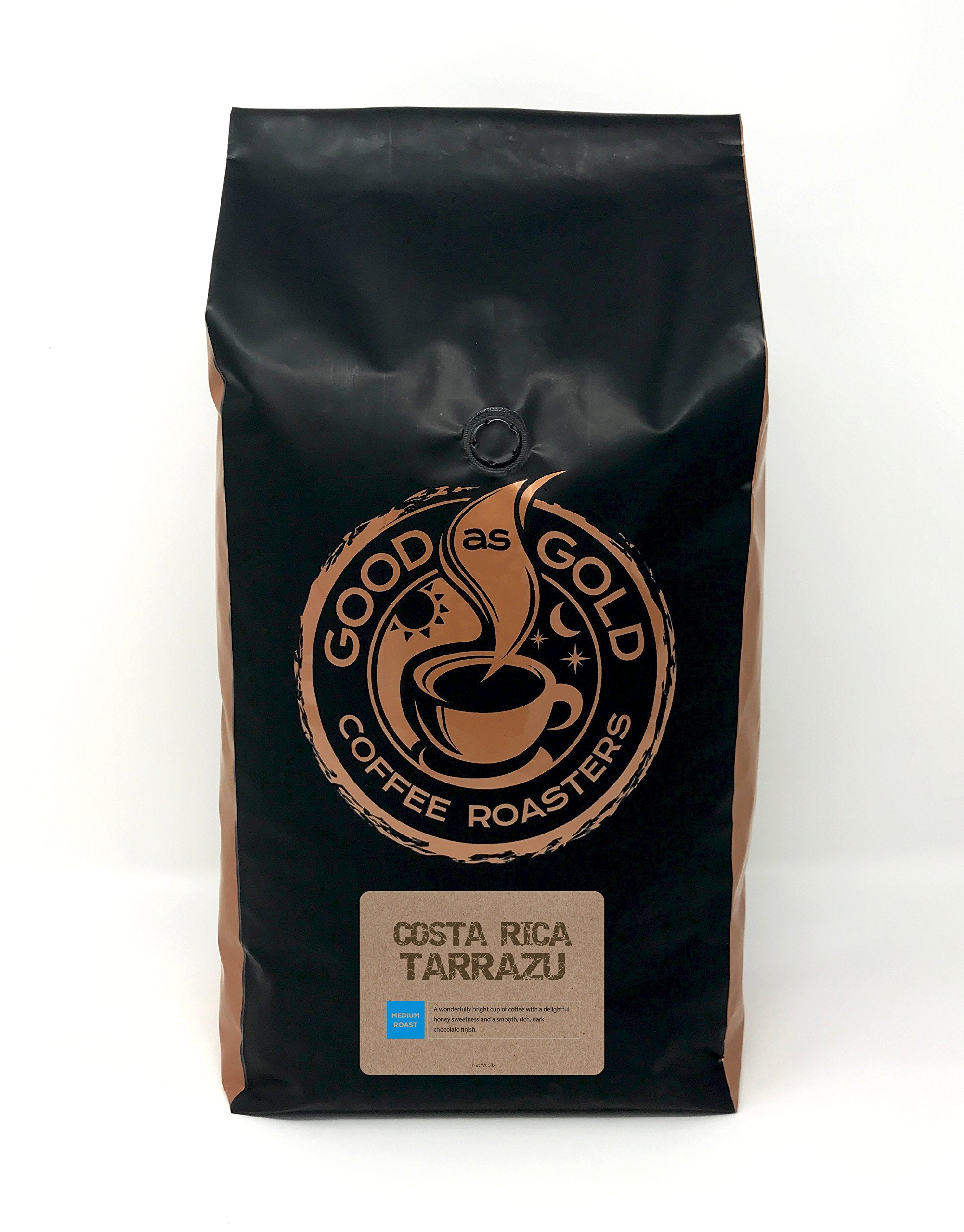 Costa Rica Tarrazu - Good As Gold Coffee - 5lb Whole Bean (Medium Roast)