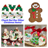 Santa Claus Christmas Cookie- 6 Decorated Shortbread Cookies Individually Wrapped With Bow by BakersDozenToGo (6)