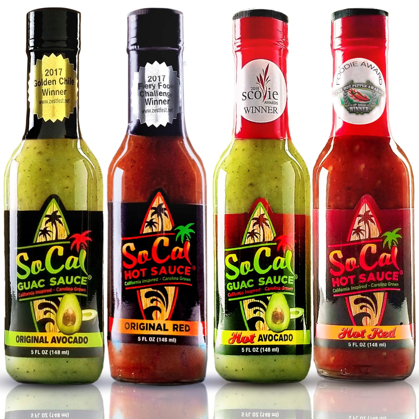 SoCal Hot Sauce® - Original Avocado Guac Sauce - 2 Pack Bring the taste of the West Coast to your kitchen with the SoCal Guac Sauce Original Avocado