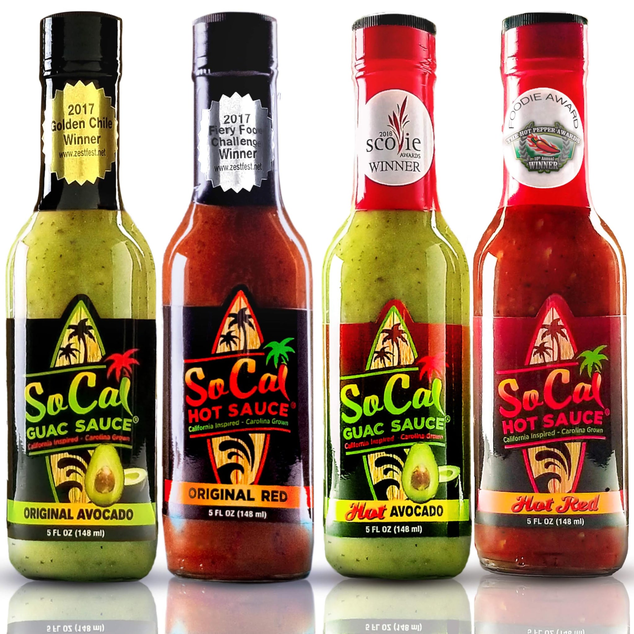 SoCal Hot Sauce® - Original Avocado Guac Sauce - 2 Pack Bring the taste of the West Coast to your kitchen with the SoCal Guac Sauce Original Avocado