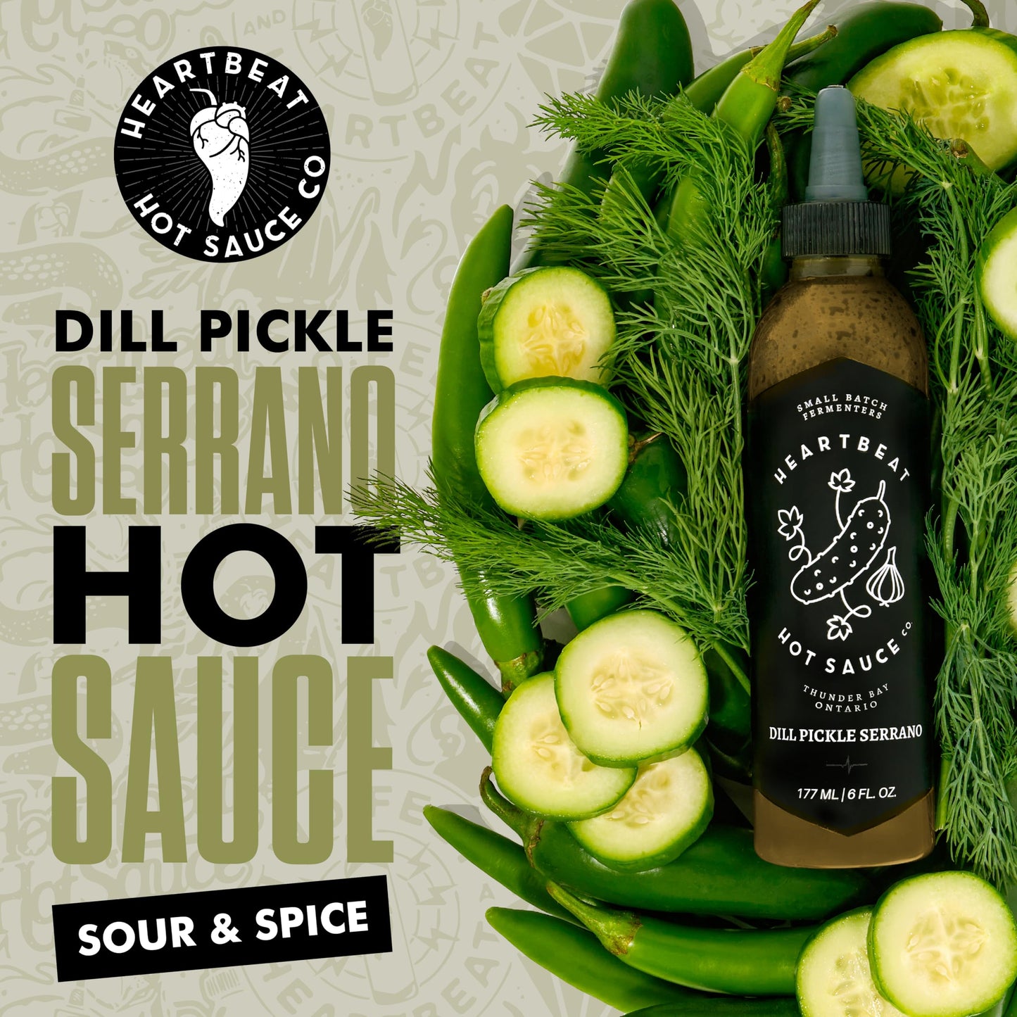 Heartbeat Hot Sauce Co. | Dill Pickle, 6 oz. 6 pack