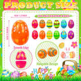OCTERIC 120Pcs Easter Eggs Bulk, 2.3" Fillable Printed Colorful Plastic Easter Eggs Empty for Easter Hunt, Easter Basket Stuffers, Party Favor