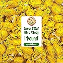 Italian Lemon Drops Hard Candy - 1 Pound Bag - Classic Lemon Candy Individually Wrapped - Limoni Treats from Italy - Old Fashioned Citrus Delight