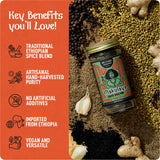 Brundo Ethiopian Spice Company | Makulaya | Authentic Ethiopian Sautee Spice Blend & All Natural East African Seasoning (2 oz) | NON GMO | No